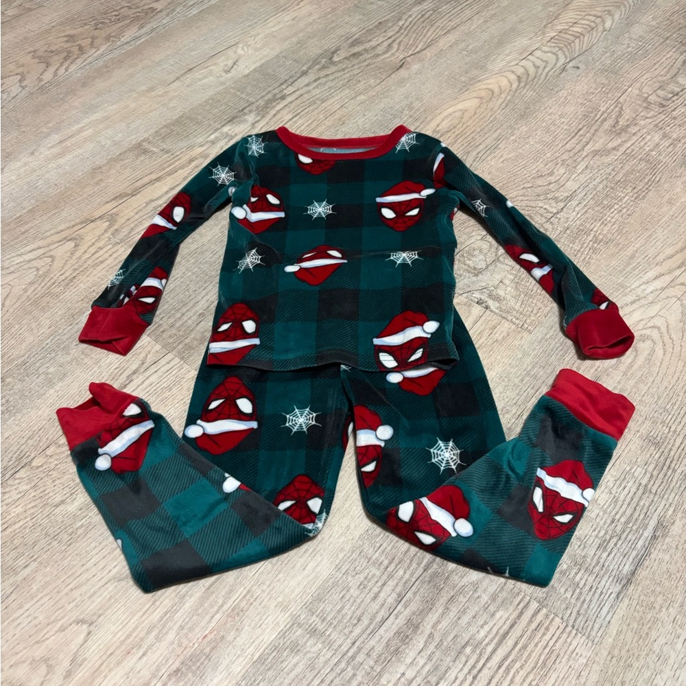 Marvel Spider-Man Kids Pajama Set - Red and Green